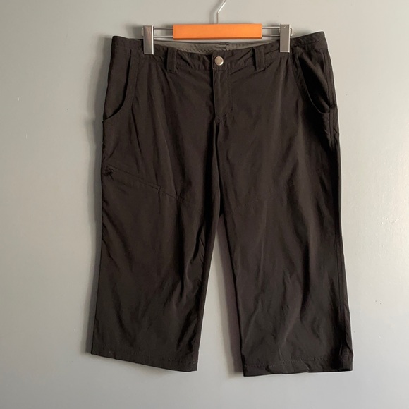 EDDIE BAUER TRAVEX BLACK HIKING CAPRIS - Picture 1 of 5